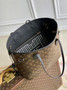 Louis Vuitton Neverfull Inside Out MM Bag, M28351 Black cowhide Monogram Canvas