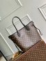 Louis Vuitton Neverfull Inside Out MM Bag, M28351 Black cowhide Monogram Canvas