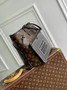 Louis Vuitton Neverfull Inside Out MM Bag, M28351 Black cowhide Monogram Canvas