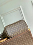 Louis Vuitton Neverfull Inside Out MM Bag, M25663 Monogram Red Coated canvas