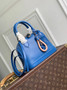 Louis Vuitton Alma BB Bag, M29125 Ocean Blue Cowhide leather