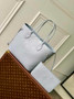 Louis Vuitton Neverfull MM Bag M46482 Blue Leather