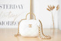 Chanel AS3066 Small Vanity Case Lambskin gold-tone metal White