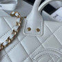 Chanel AS3345 Vanity Case Calfskin white