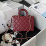 Chanel AS3344 Small Vanity Case Calfskin Red
