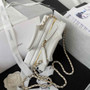 Chanel AS3344 Small Vanity Case Calfskin white