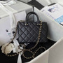 Chanel AS3344 Small Vanity Case Calfskin Black
