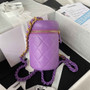 Chanel AS3210 Small Vanity Case Lambskin gold-tone Purple