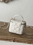 Chanel Vanity Case, 66020 white lambskin