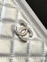 Chanel Vanity Case, AP3940 Calfskin Silver