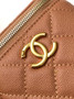 Chanel Mini Vanity Case, AP3941 Calfskin Gold