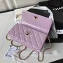 Chanel Clutch with Chain Ap3803 Lambskin Pink
