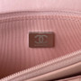 Chanel AP3645 Wallet on chain Shiny Crumpled Calfskin Strass Metal Pink