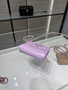 Chanel clutch with chain AP3875 purple shiny lambskin