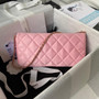 Chanel AP3791 Evening Clutch with chain Velvet Pink