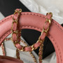 Chanel Clutch With Chain AP3435 Shiny Aged Calfskin Pink