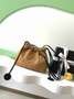 Chanel Clutch with leather strap, AP5227 Suede Calfskin tan - Default Title - View 3