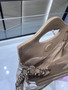 Chanel clutch with chain AP3875 apricot shiny lambskin
