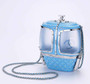 Chanel Blue And Silver Strass, Lucite AS1200 Enamel Evening Bag - Default Title - View 1