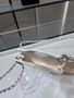 Chanel clutch with chain AP3875 beige shiny lambskin