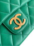 Chanel Large clutch,  Shiny crumpled calfskin, AP4944 green - Default Title - View 7