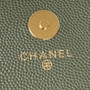 Chanel AP3005 Clutch with Chain Grained Calfskin Gold Green