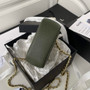 Chanel AP3005 Clutch with Chain Grained Calfskin Gold Green