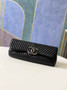 Chanel 86015 Evening Bag deer Leather black - Default Title - View 1