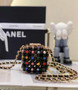 Chanel Evening Shoulder bag AS3769 pearl Black Gold