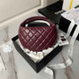 Chanel Pouch AP4058 Dark Burgundy Shiny crumpled calfskin - Default Title - View 2