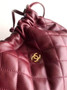 Chanel Clutch with leather strap, AP5228 Lambskin wine red - Default Title - View 5