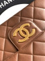 Chanel Large clutch,  Shiny crumpled calfskin, AP4944 brown - Default Title - View 6