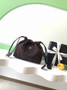 Chanel Clutch with leather strap, AP5227 Suede Calfskin coffee - Default Title - View 1