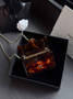 Chanel Mini evening bag, Plexi & gold-tone metal, AS6020 brown & black - Default Title - View 3