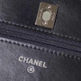 Chanel AP3645 Wallet on chain Shiny Crumpled Calfskin Strass Metal Black