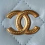 Chanel Clutch with chain Blue Lambskin AP3383
