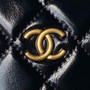 Chanel Pouch AP4058 Black Shiny crumpled calfskin - Default Title - View 5
