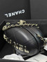Chanel Clutch with chain Black Lambskin AP3252 - Default Title - View 3