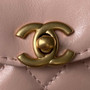 Chanel Clutch With Chain AP3435 Shiny Aged Calfskin Light Pink