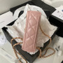 Chanel Clutch With Chain AP3435 Shiny Aged Calfskin Light Pink