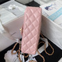 Chanel AS4362 Tote Flap Bag pink Lambskin Gold-tone metal