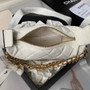 Chanel pouch grained shiny calfskin & gold-tone metal, AP3943 white - Default Title - View 4