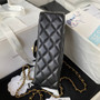 Chanel AS4362 Tote Flap Bag black Lambskin Gold-tone metal
