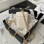 Chanel Clutch with chain AP3459 Lambskin White
