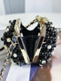 Chanel Evening Shoulder bag AS3769 pearl Black