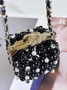 Chanel Evening Shoulder bag AS3769 pearl Black
