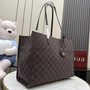 Gucci Londra large tote bag, 875056 coffee GG canvas