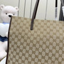 Gucci Londra large tote bag, 875056 dark brown GG canvas