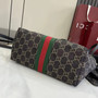 Gucci Giglio small tote bag ‎860845 Green and red Web GG canvas