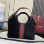 Gucci Giglio small tote bag ‎860845 Black GG suede